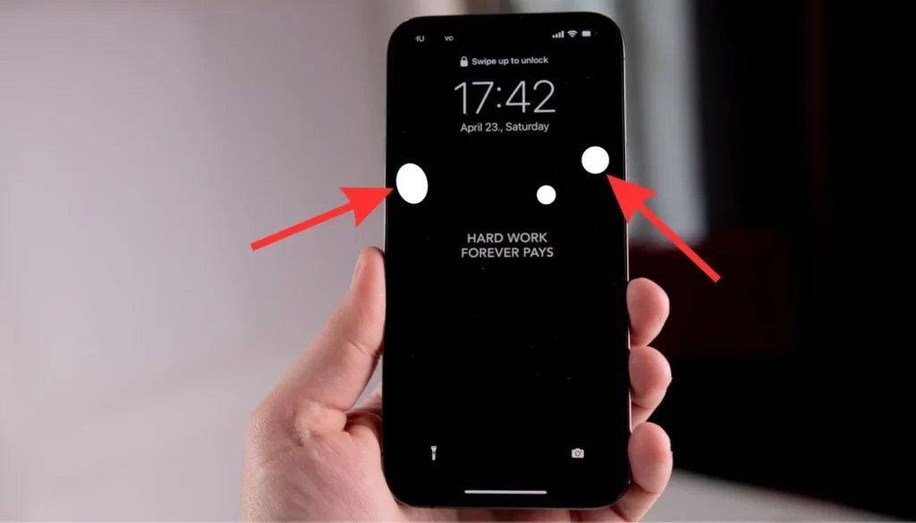 Spots on Mobile Screen